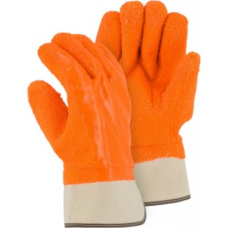 3371G Majestic® Glove Winter Lined PVC Gloves with Heavy Grit Finish and Safety Cuffs